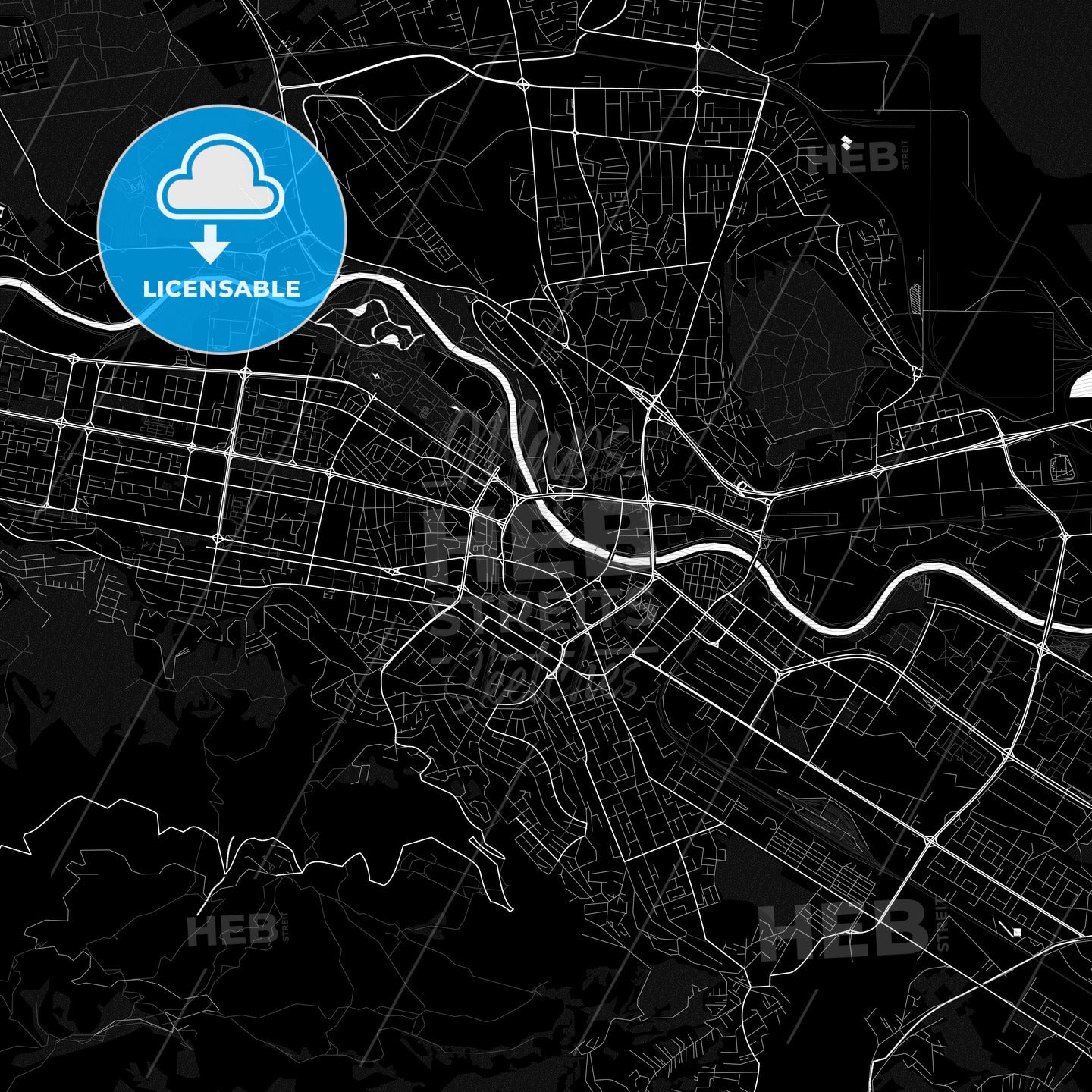 Skopje, North Macedonia PDF map