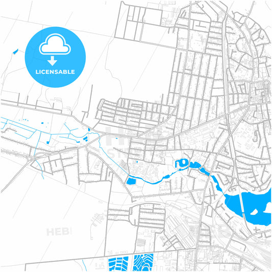 Smila, Cherkasy Oblast, Ukraine, city map with high quality roads.