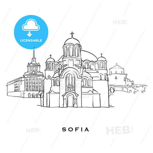 Sofia Bulgaria famous architecture – instant download