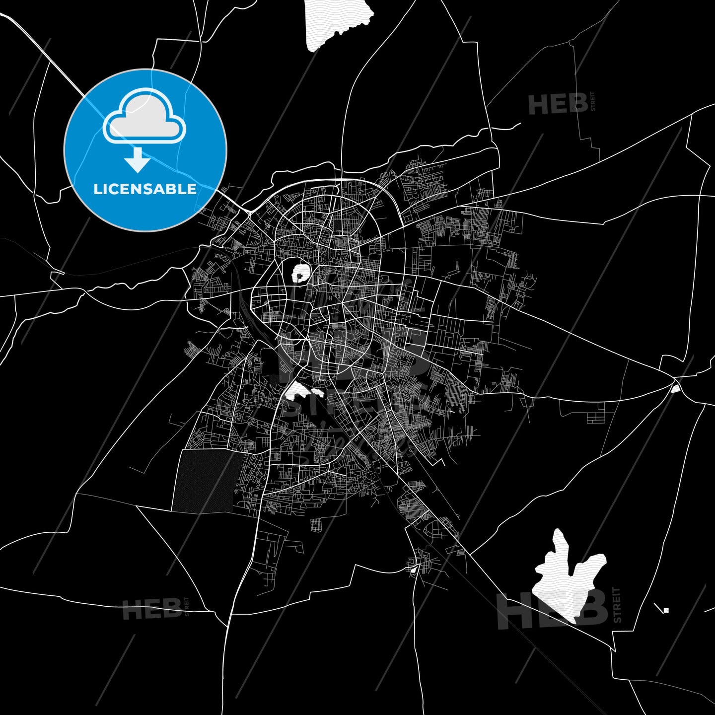 Solapur, India PDF map