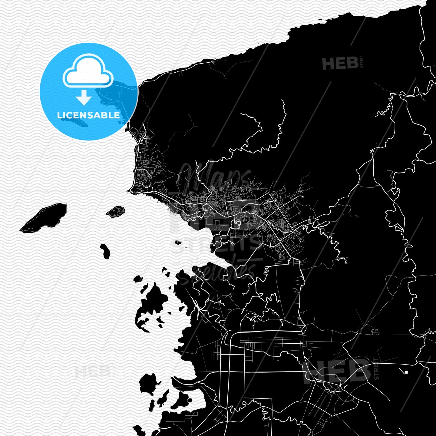 Sorong, Indonesia PDF map