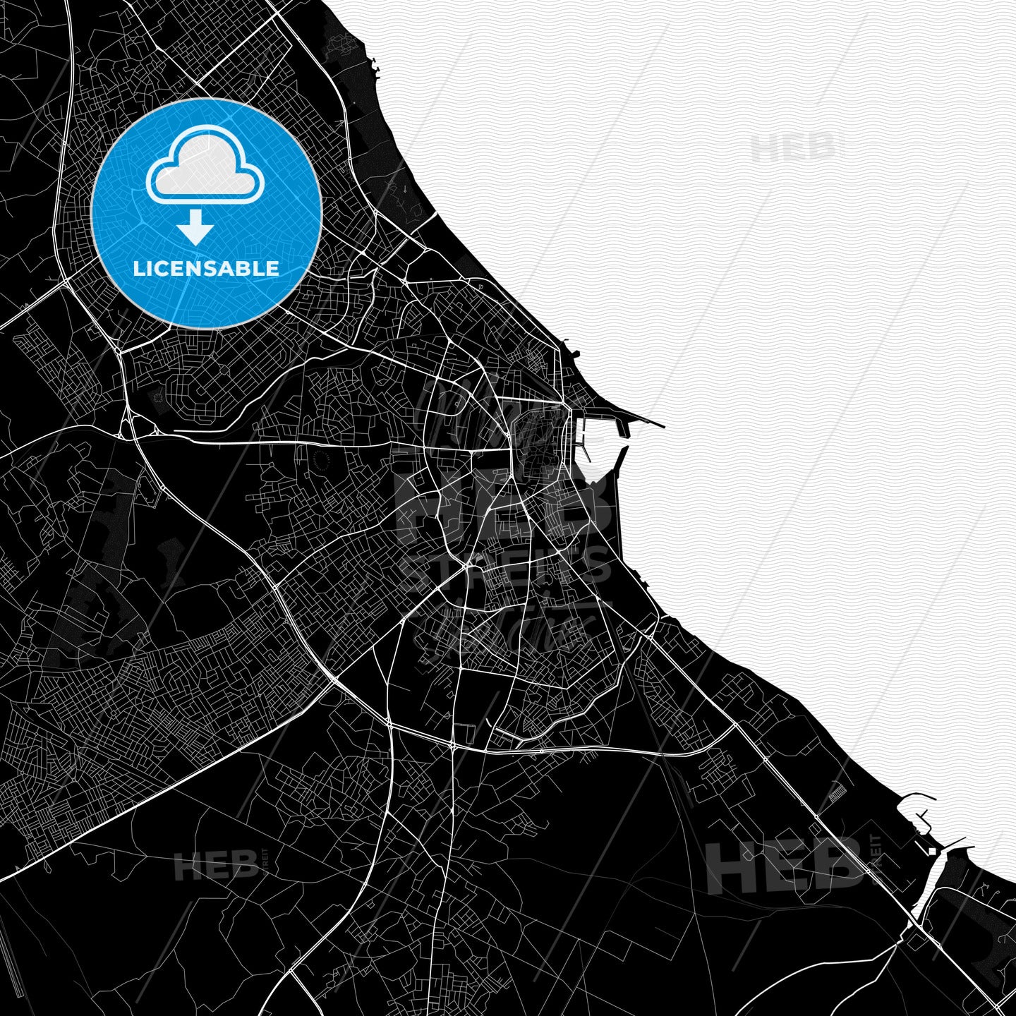 Sousse, Tunisia PDF map