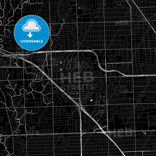 Southfield, Michigan, United States, PDF map