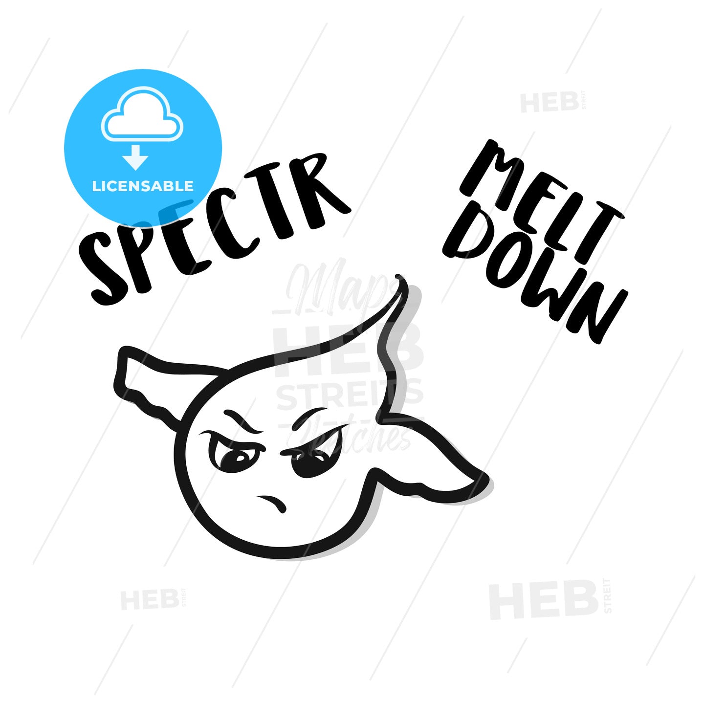 Spectr Meltdown attac ghost icon – instant download