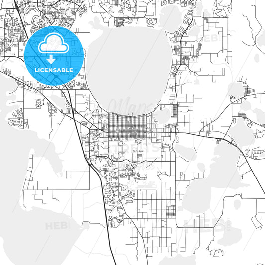 St. Cloud, Florida - Area Map - Light