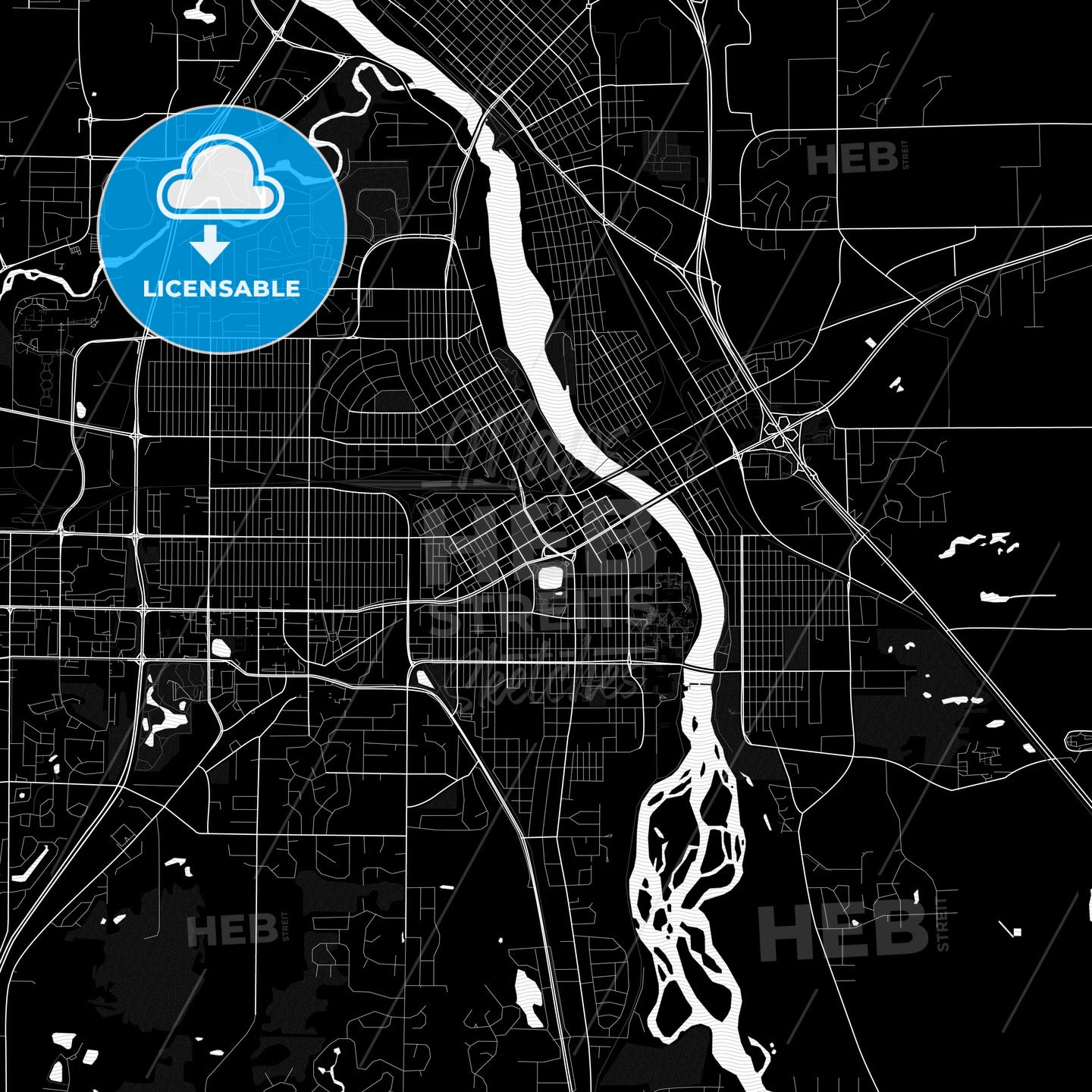 St. Cloud, Minnesota, United States, PDF map