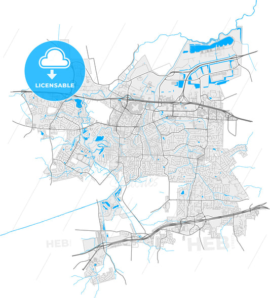 St. Peters, Missouri, United States, high quality vector map