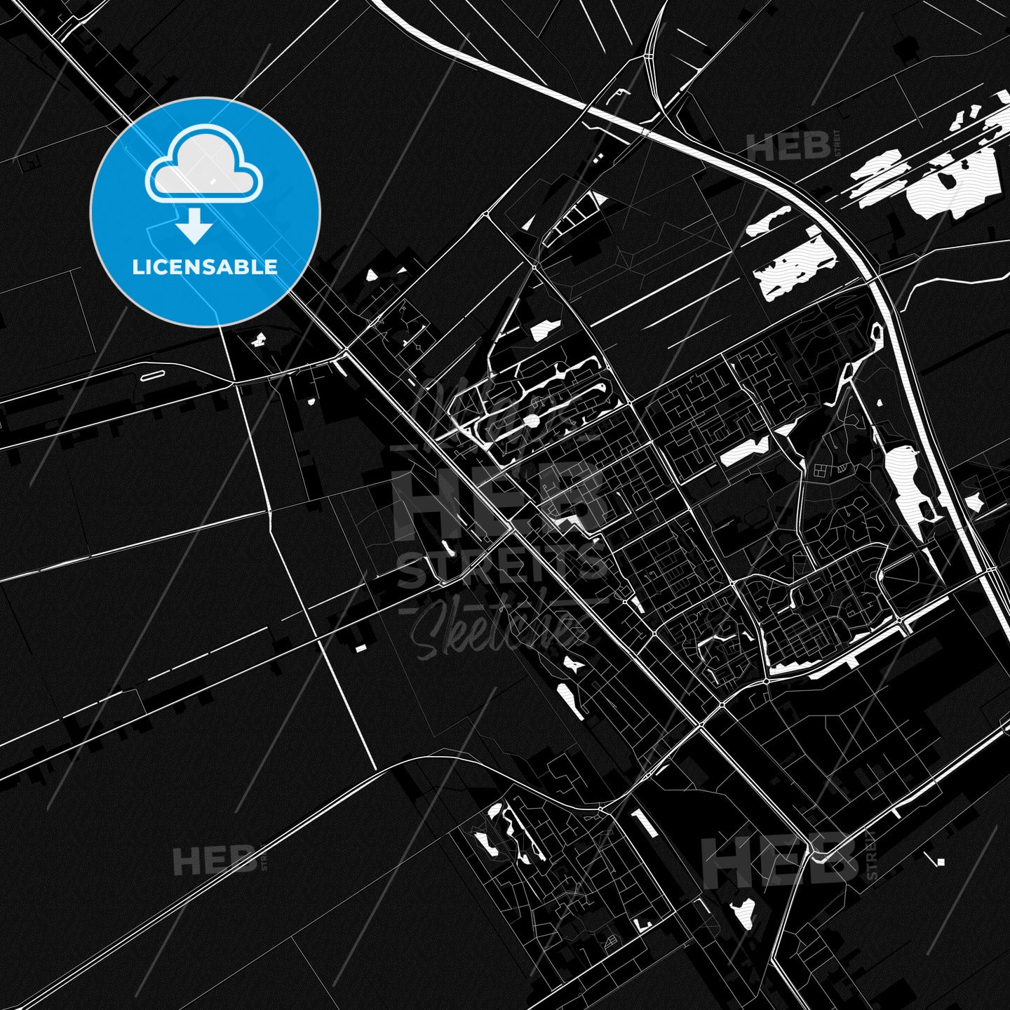 Stadskanaal, Netherlands PDF map