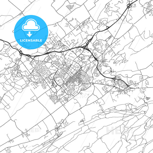 State College, Pennsylvania - Area Map - Light