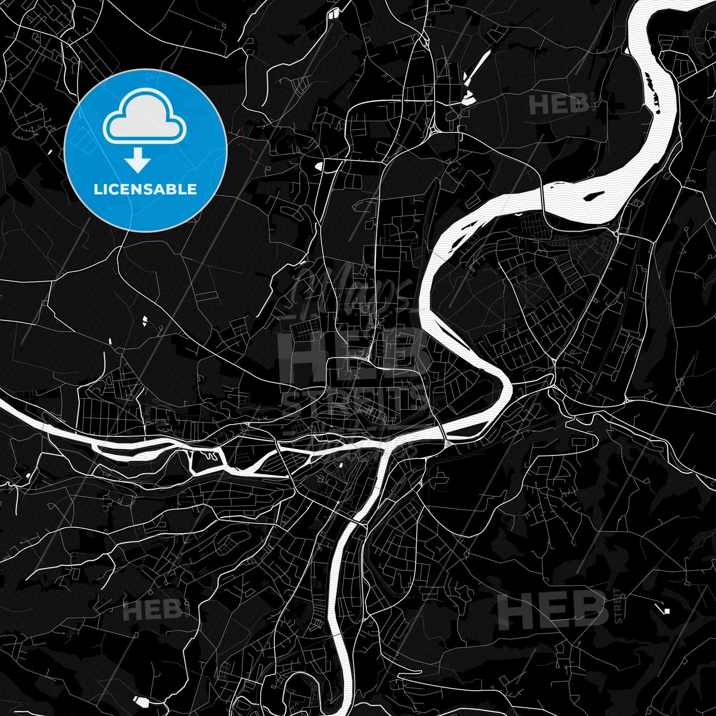 Steyr, Austria PDF map