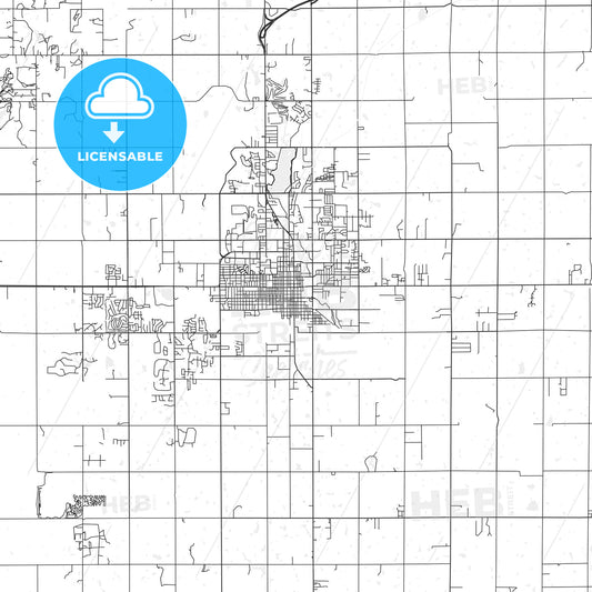 Stillwater, Oklahoma - Area Map - Light