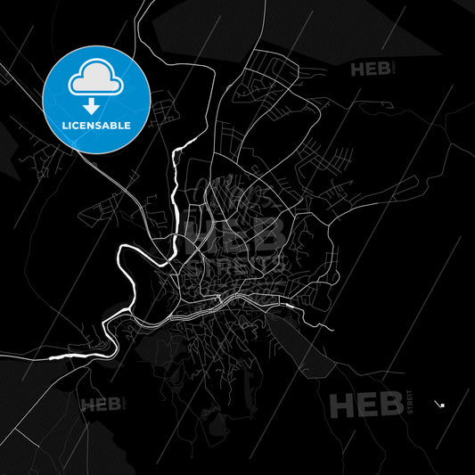 Štip, North Macedonia PDF map