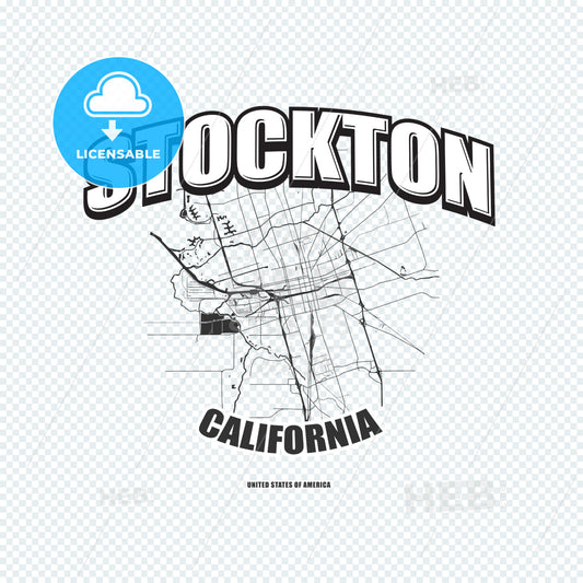 Stockton, California, logo artwork – instant download