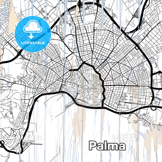 Street map of Palma