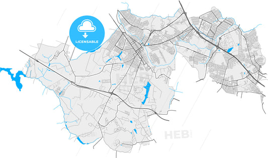 Sumare, Brazil, high quality vector map