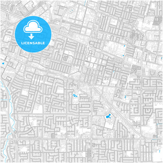 Sunnyvale, California, United States, city map with high quality roads.