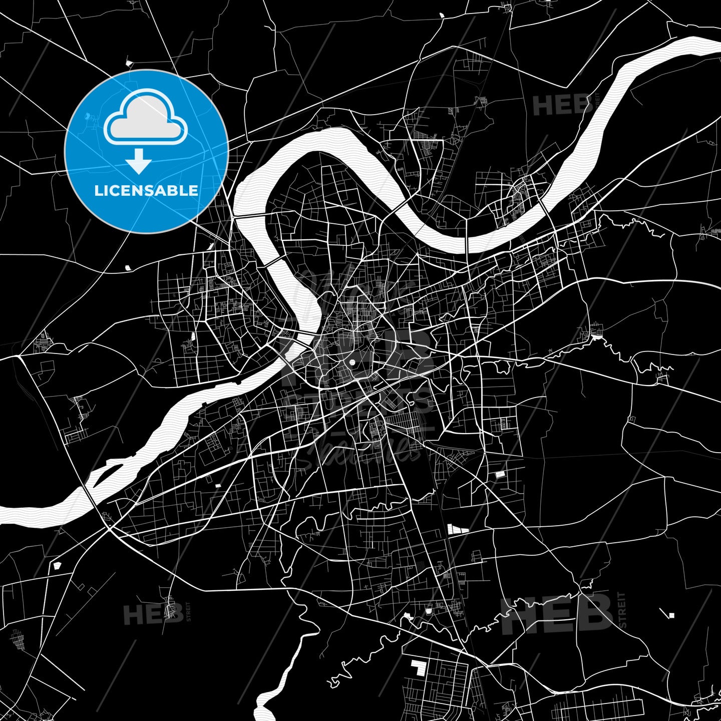 Surat Map.pdf Surat, India Pdf Vector Map Black And White – HEBSTREITS