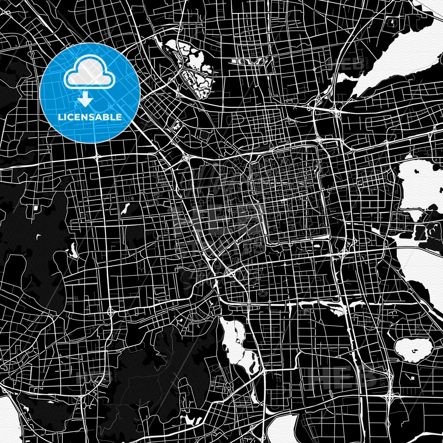 Suzhou, China PDF map