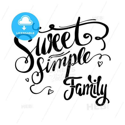 Sweet Simple Family – instant download