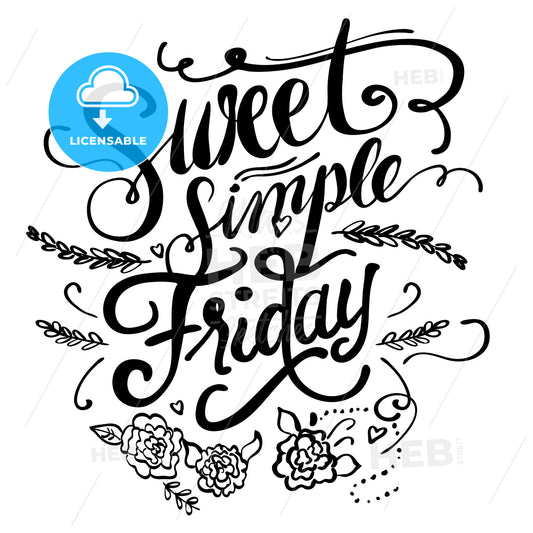 Sweet Simple Friday – instant download