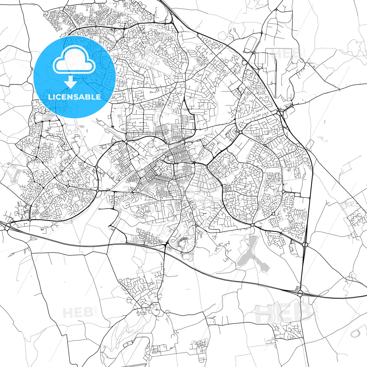 Map of Swindon City Map | United Kingdom Map Regional City Province