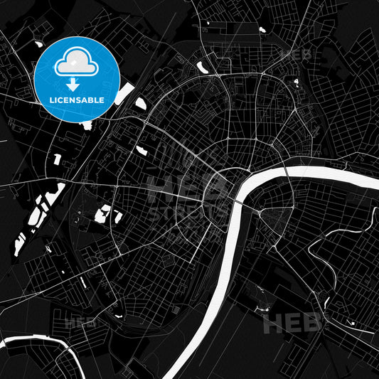 Szeged, Hungary PDF map