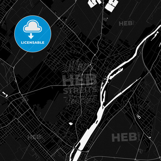 Szigetszentmiklós, Hungary PDF map