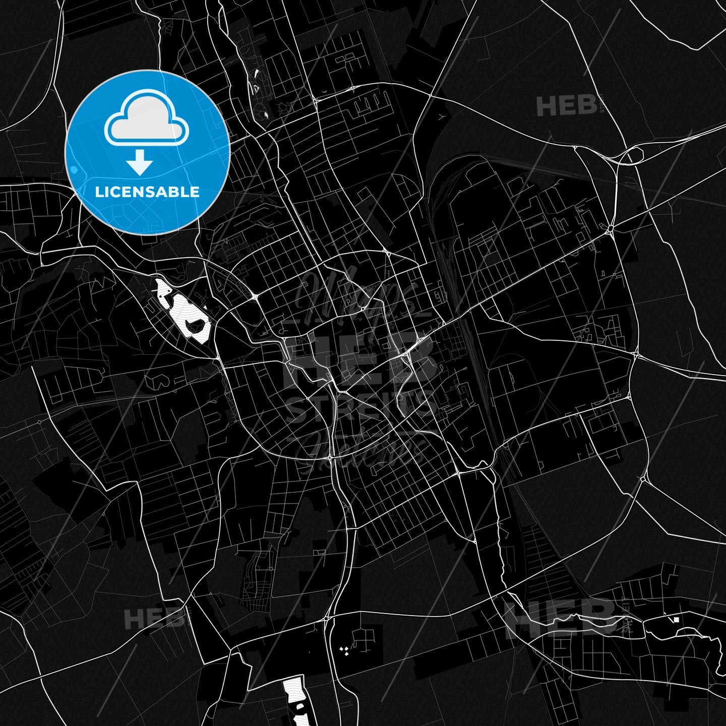 Szombathely, Hungary PDF map