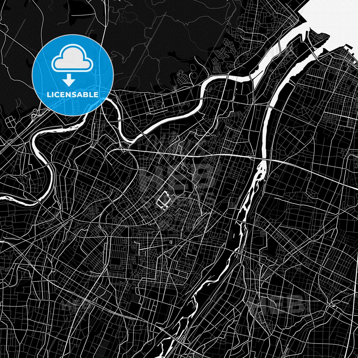 Takaoka, Japan PDF map