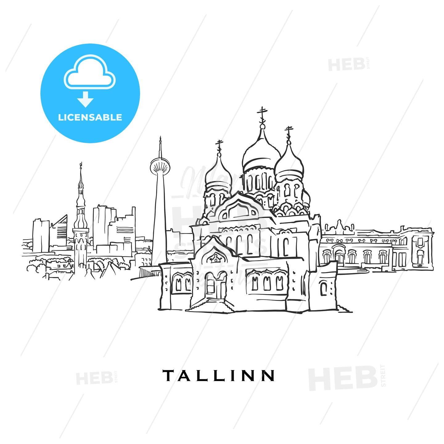 Tallinn Estonia famous architecture – instant download