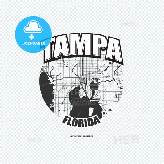 Tampa, Florida, logo artwork – instant download