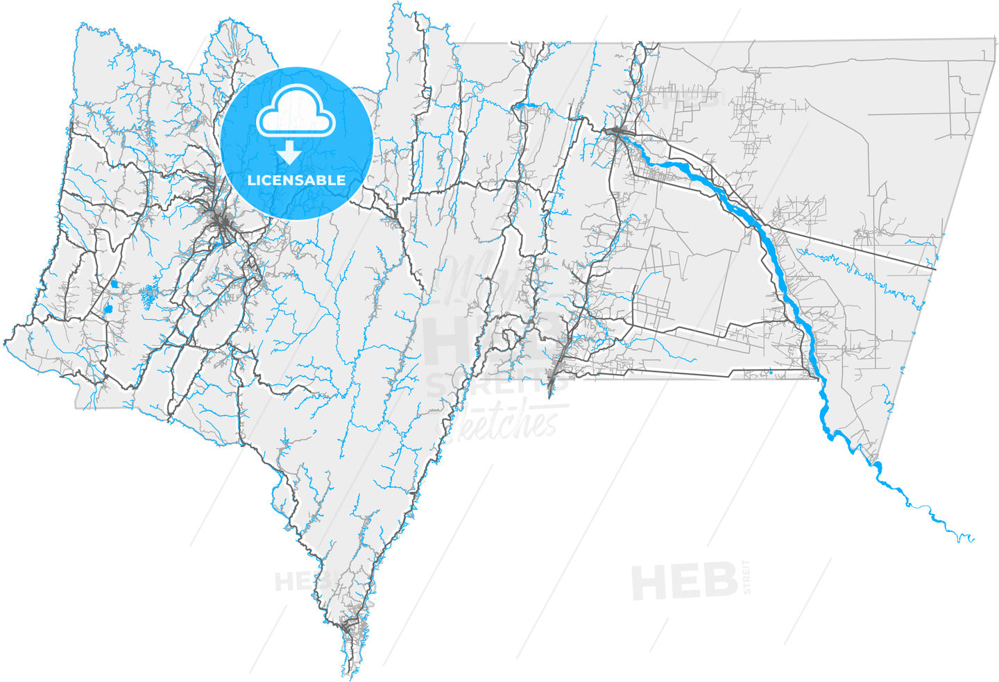 Tarija, Bolivia, high quality vector map