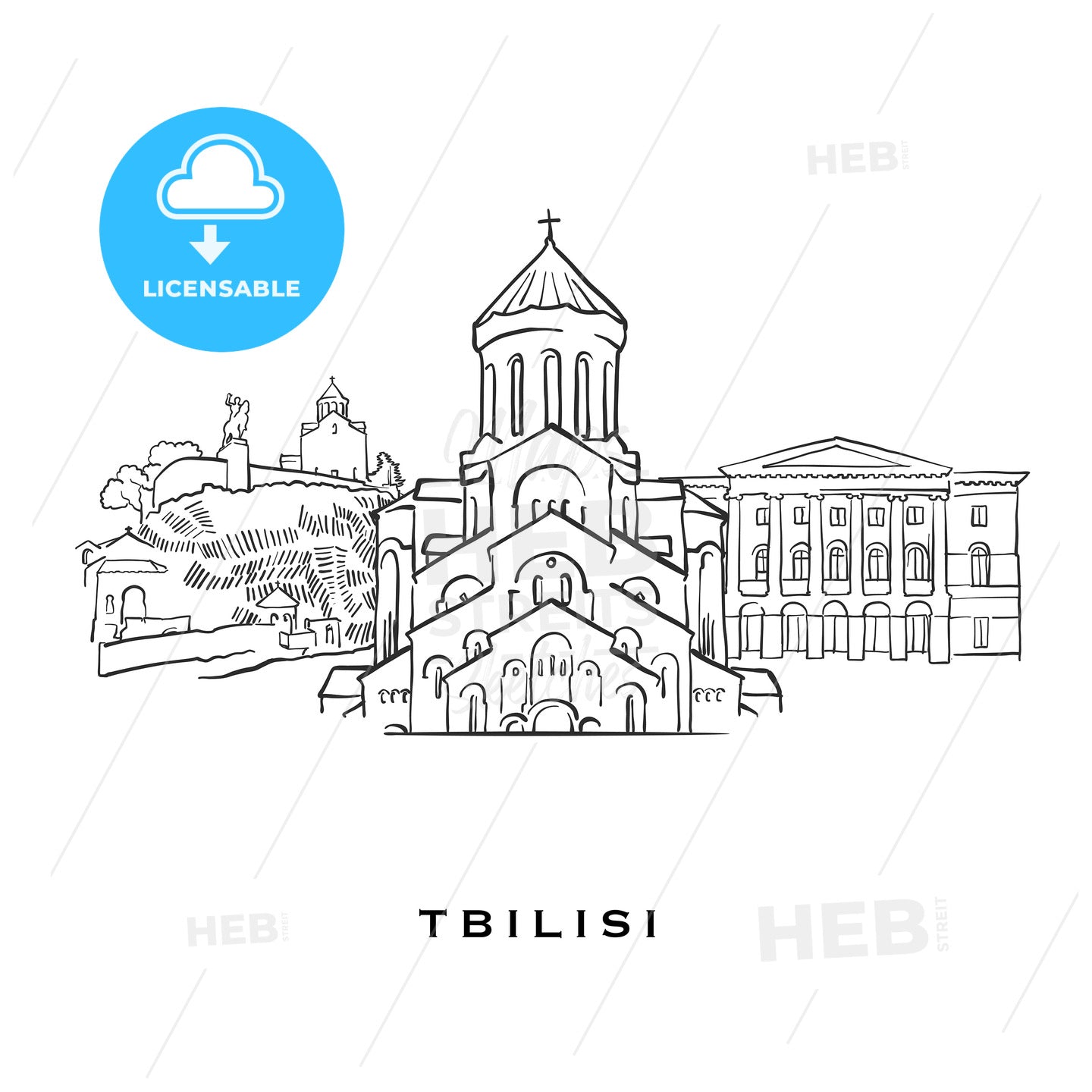 Tbilisi Georgia famous architecture – instant download