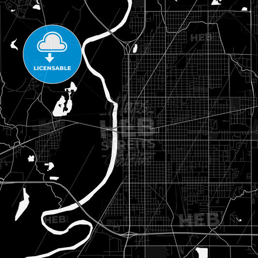 Terre Haute, Indiana, United States, PDF map