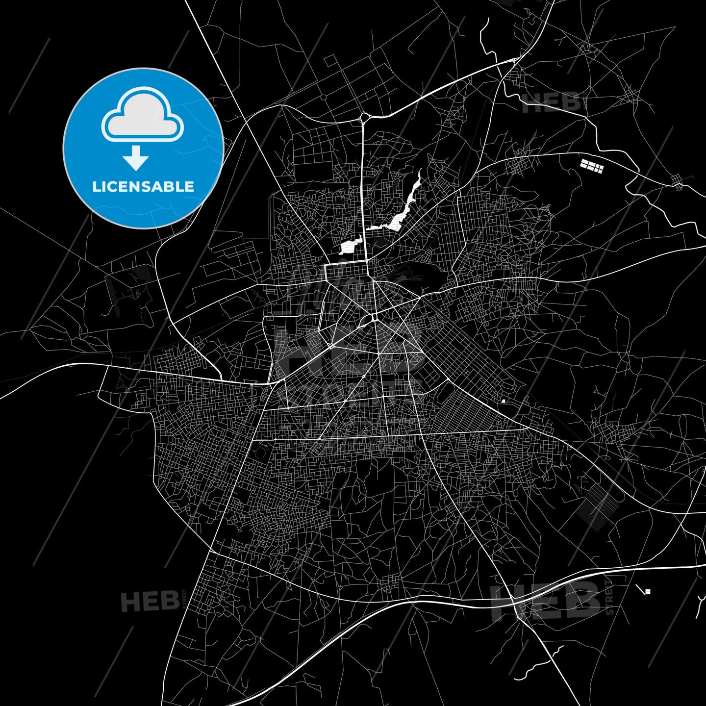 Thies, Senegal PDF map