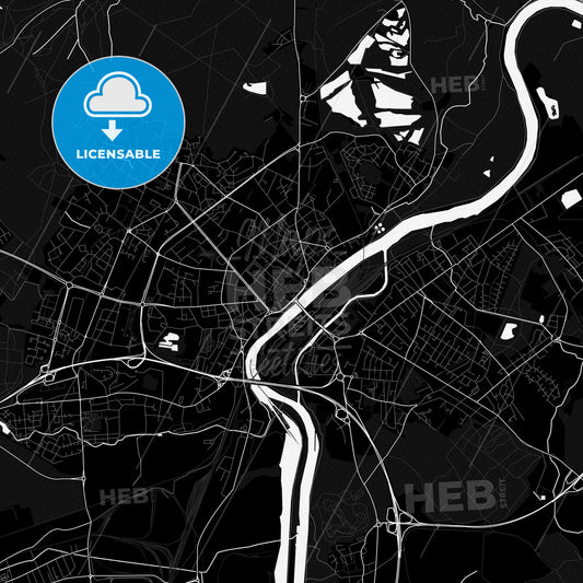 Thionville, France PDF map