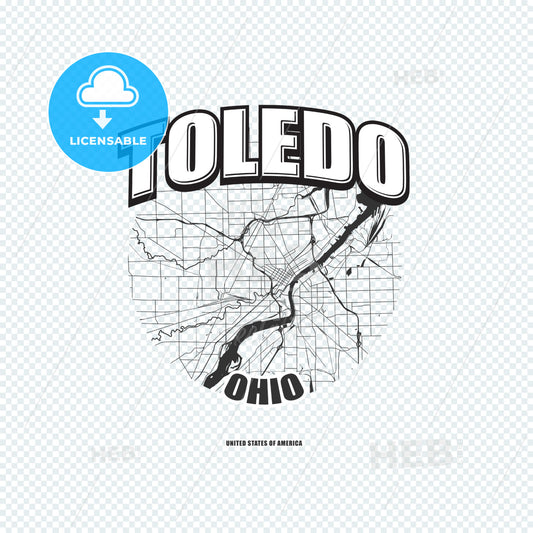 Toledo, Ohio, logo artwork – instant download