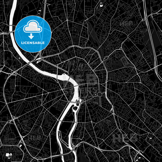Toulouse, France PDF map