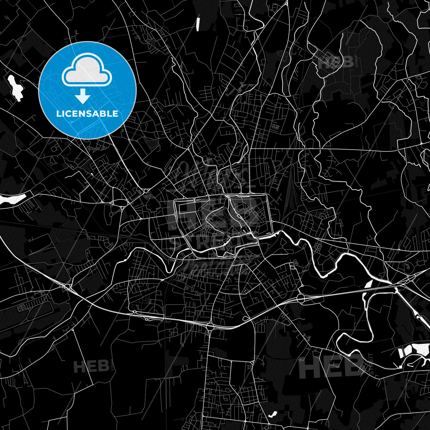 Treviso, Italy PDF map