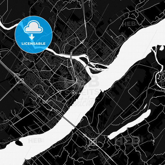 Trois-Rivières, Canada PDF map