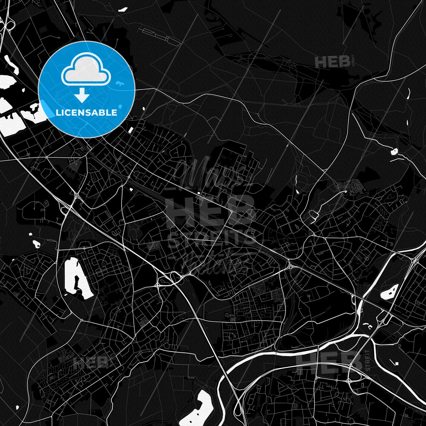 Troisdorf, Germany PDF map