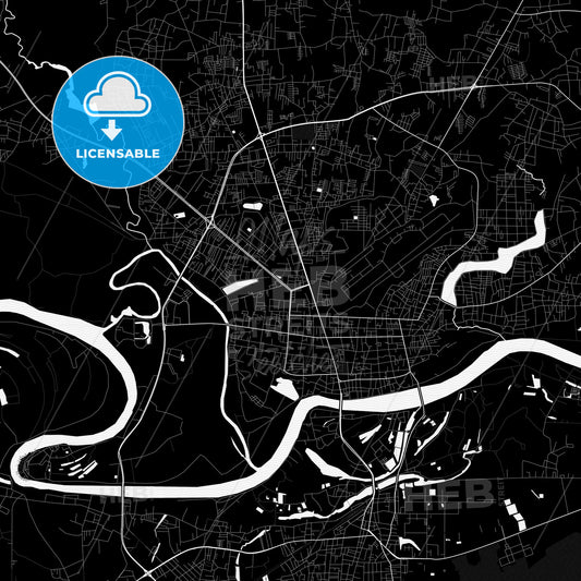 Ubon Ratchathani, Thailand PDF map