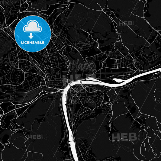 Ústí nad Labem, Czechia PDF map