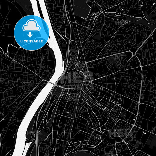 Valence, France PDF map