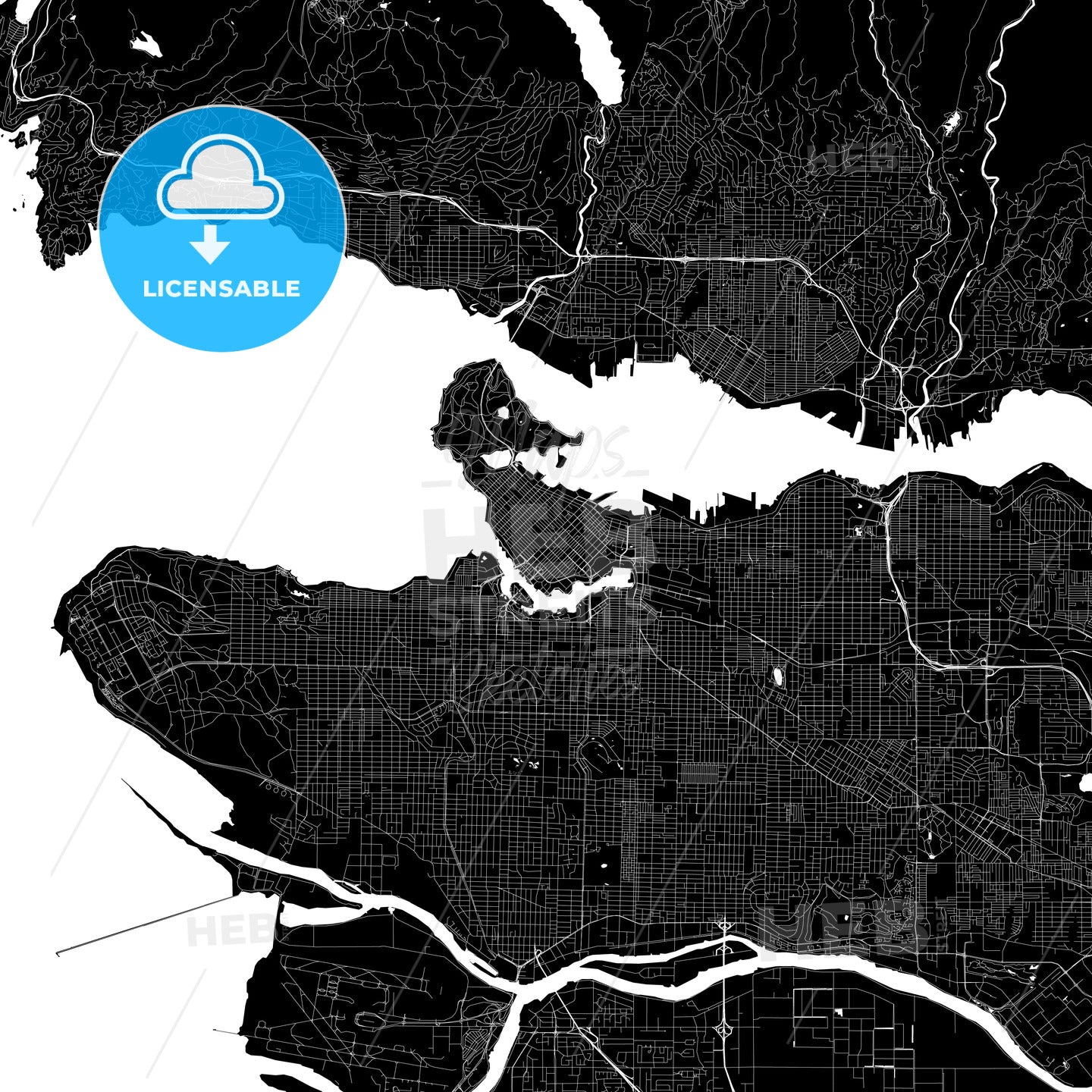 Vancouver Canada map