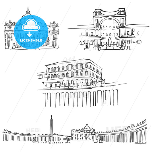Vatican Famous Buildings – instant download
