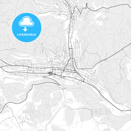 Vector PDF map of Albstadt, Germany