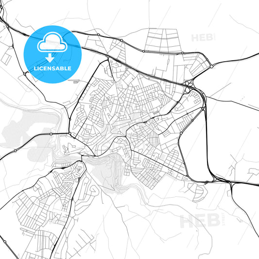Vector PDF map of Alcalá de Guadaira, Spain