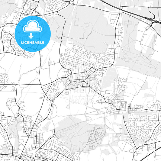 Vector PDF map of Atherton, England