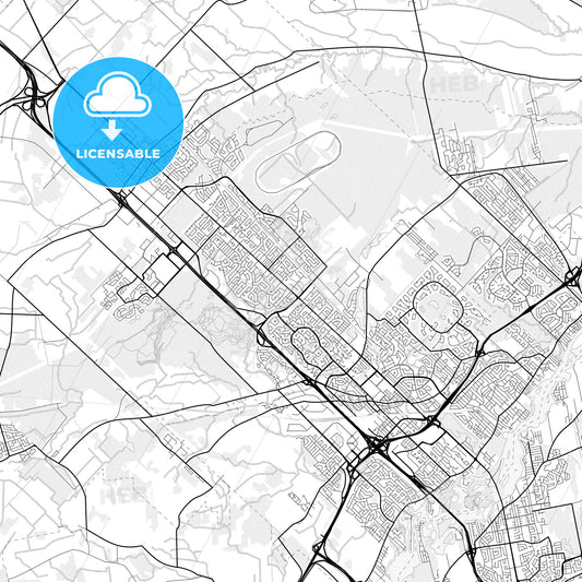 Vector PDF map of Blainville, Canada